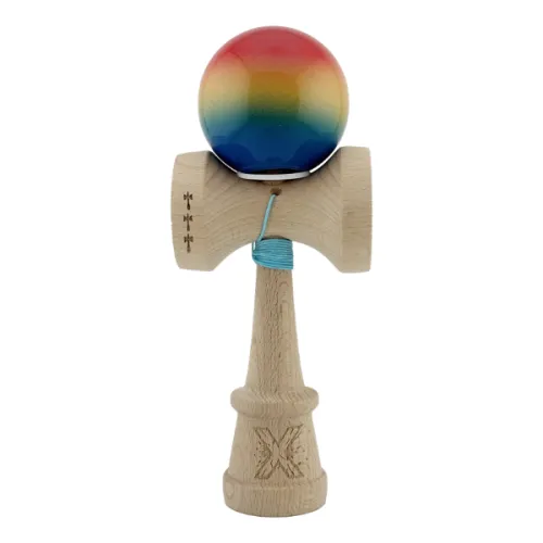 "Kendama Super Sticky X Original", металлический подшипник, веревка 62/65 см, King size 7.5 x 6 x 18 см , "Градиент"
