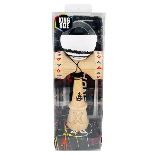 "Kendama Super Sticky X Original", металлический подшипник, веревка 62/65 см, King size 7.5 x 6 x 18 см , "Дракон"