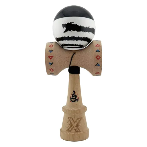 "Kendama Super Sticky X Original", металлический подшипник, веревка 62/65 см, King size 7.5 x 6 x 18 см , "Дракон"