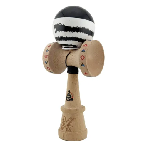 "Kendama Super Sticky X Original", металлический подшипник, веревка 62/65 см, King size 7.5 x 6 x 18 см , "Дракон"