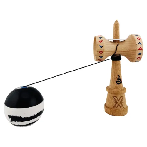 "Kendama Super Sticky X Original", металлический подшипник, веревка 62/65 см, King size 7.5 x 6 x 18 см , "Дракон"
