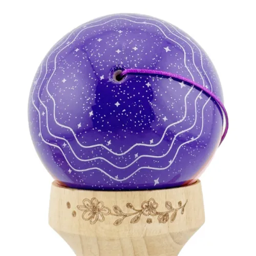 "Kendama Super Sticky X Original", металлический подшипник, веревка 62/65 см, King size 7.5 x 6 x 18 см , «Звёздное небо»