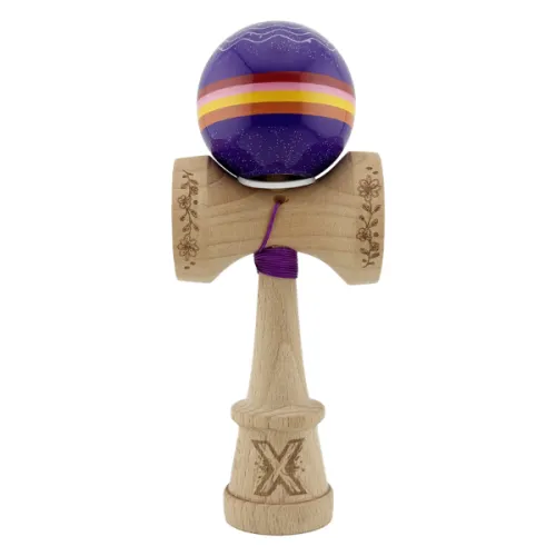 "Kendama Super Sticky X Original", металлический подшипник, веревка 62/65 см, King size 7.5 x 6 x 18 см , «Звёздное небо»