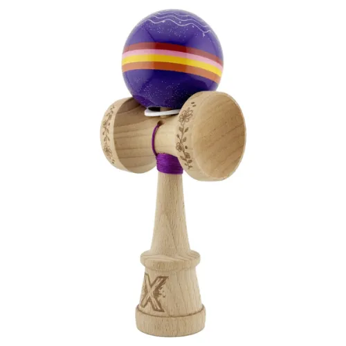 "Kendama Super Sticky X Original", металлический подшипник, веревка 62/65 см, King size 7.5 x 6 x 18 см , «Звёздное небо»