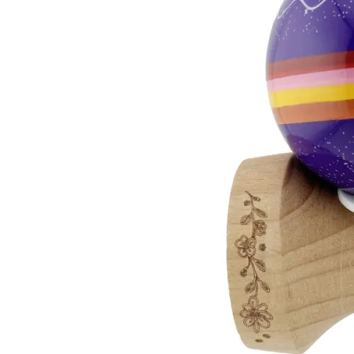 "Kendama Super Sticky X Original", металлический подшипник, веревка 62/65 см, King size 7.5 x 6 x 18 см , «Звёздное небо»