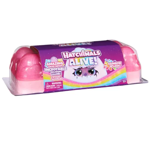 Радужный набор "Rainbow Splash" с мини-фигурками и аксессуарами, Hatchimals Alive