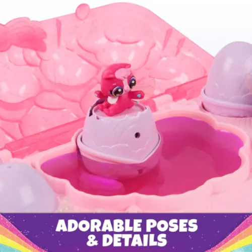 Радужный набор "Rainbow Splash" с мини-фигурками и аксессуарами, Hatchimals Alive