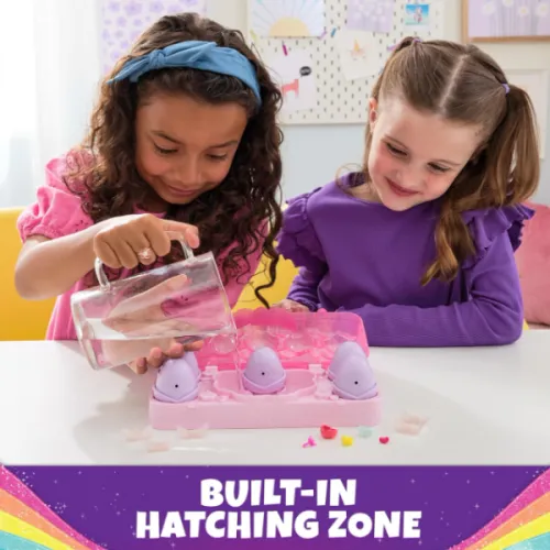 Радужный набор "Rainbow Splash" с мини-фигурками и аксессуарами, Hatchimals Alive