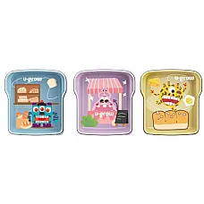 Set 3 caserole, multicolore, 3 x 30..