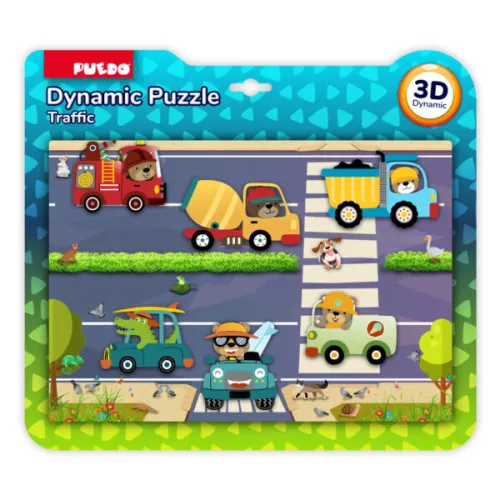 Puzzle dinamic, 17 elem.