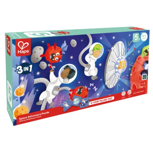 Set puzzle 3 în 1 "Aventura în Spațiu"