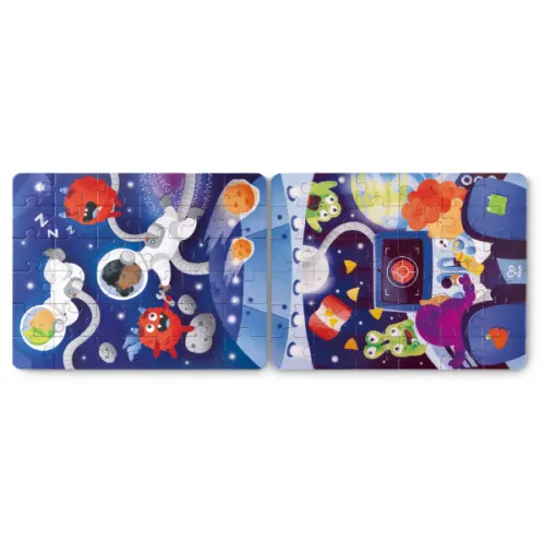Set puzzle 3 în 1 "Aventura în Spațiu"