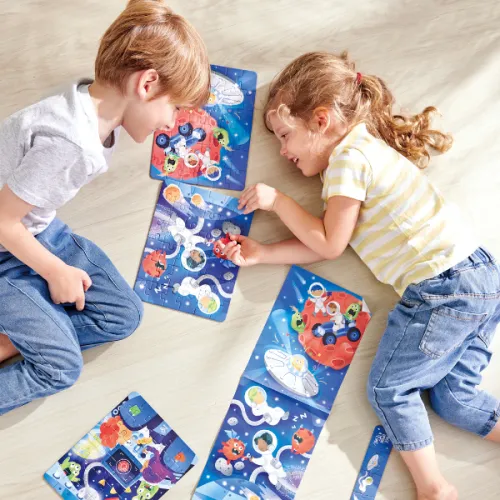 Set puzzle 3 în 1 "Aventura în Spațiu"