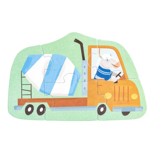 Set puzzle 15 în 1 "Vehicule"