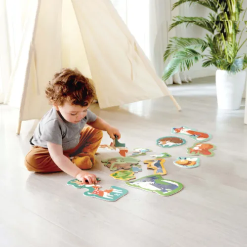 Set puzzle 10 în 1 "Prietenii pădurii"