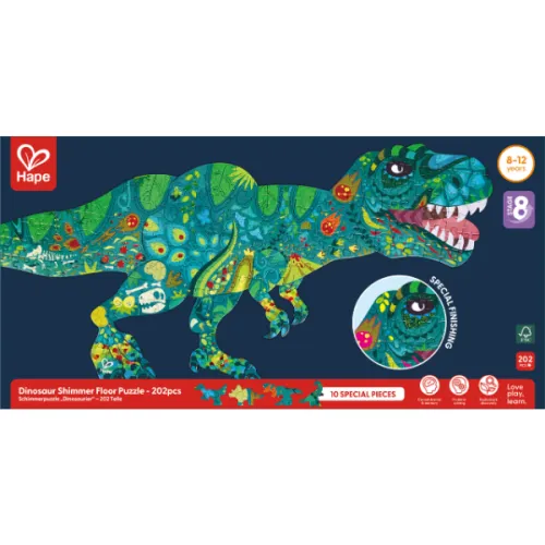 Puzzle de podea „Dinozaur”, 202 elem.
