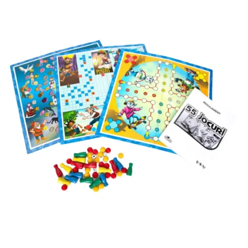 Joc de societate "55 în 1", (ro),  Smile Games