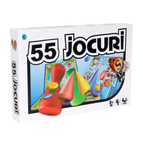 Joc de societate "55 în 1", (ro),  Smile Games