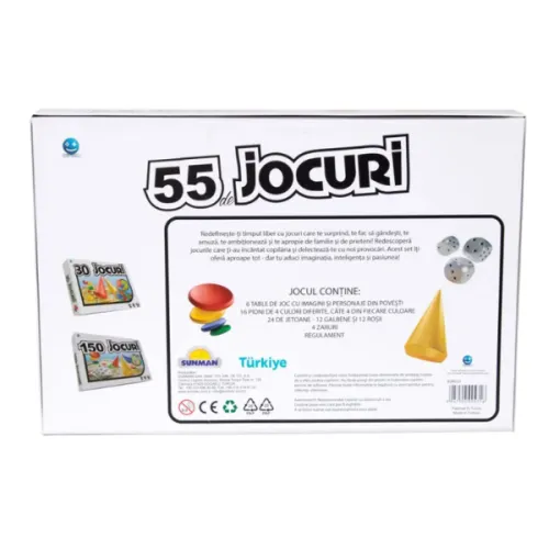 Joc de societate "55 în 1", (ro),  Smile Games