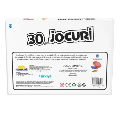 Joc de societate ” 30 de Jocuri într-unul singur”, (ro)