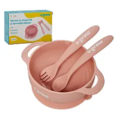 Set bol cu linguriță și furculiță d..
