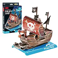 3D puzzle Nava Piratului, 22 elemen..