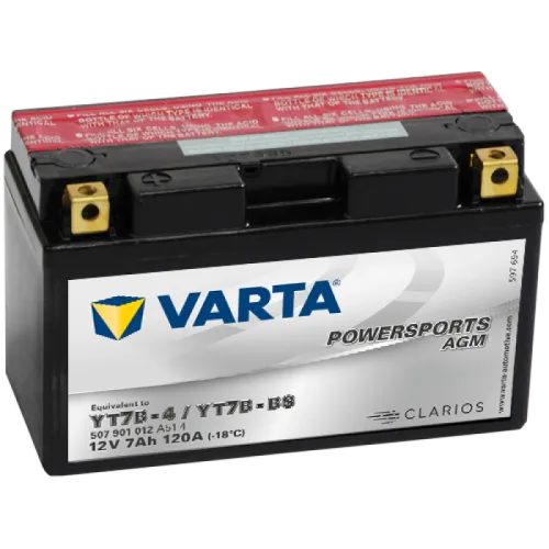 Аккумулятор 12V 7AH 120A(EN) клемы 1 (150x66x94) YT7B-BS AGM