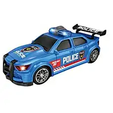 Masina de politie albastra cu sunet..
