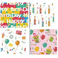 Бумага для упаковки подарков (50 шт..