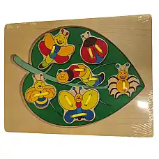 Пазл-игра Лист с шнурками..