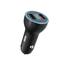 Car Charger XO, 2USB, CC30, Black..