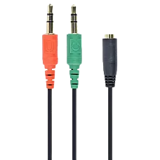 CCA-418 3.5 mm 4-pin socket to 2 x ..