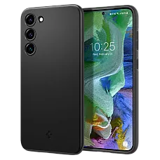 Spigen Samsung S23+, Thin Fit, Blac..