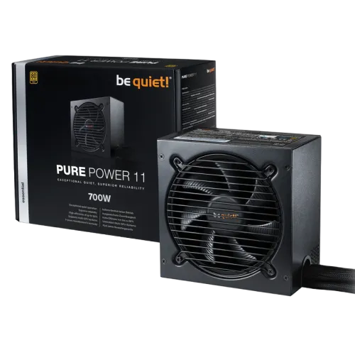 Power Supply ATX 700W be quiet! PURE POWER 11, 80+ Gold, 120mm, Active Clamp+SR+DC/DC