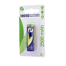Size 18650, 2500mAh, flat poles, Bl..