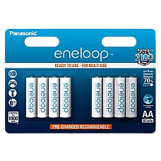 AAA  Eneloop 750mAh, Blister*8, Pan..