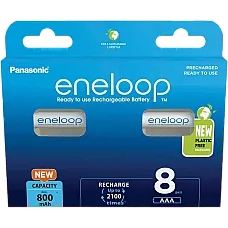 AAA  Eneloop 800mAh, Blister*8, Pan..