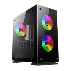 Case mATX GAMEMAX M65, w/o PSU, 3x1..