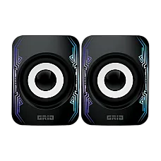 Speakers Qumo Grid, 10w, RGB, Black..