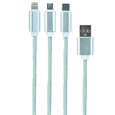 Cable  3-in-1 MicroUSB/Lightning/Ty..