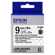 Tape Cartridge EPSON LK3TBN; 9mm/9m..