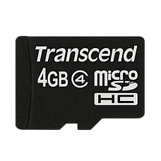 ..4GB MicroSD (Class  4) , Transcen..