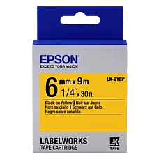 Tape Cartridge EPSON LK2YBP;  6mm/9..
