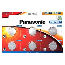 CR2025, Blister*6, Panasonic, CR-20..