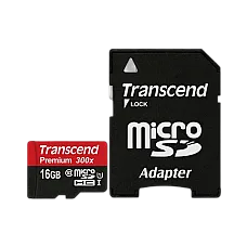 .16GB MicroSD (Class 10) UHS-I (U1)..