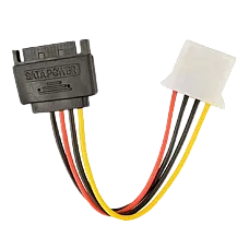 Cable SATA (male) to Molex (female)..