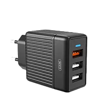 Wall Charger XO, 3USB, Q.C3.0 18W, ..