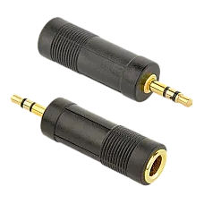 Audio adapter 6.35 mm socket to 3-p..