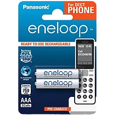 AAA  Eneloop 750mAh, Blister*2, Pan..