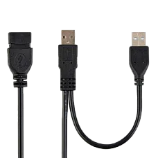 Cable USB, USB  2AM/AF, 0.9 m, USB2..